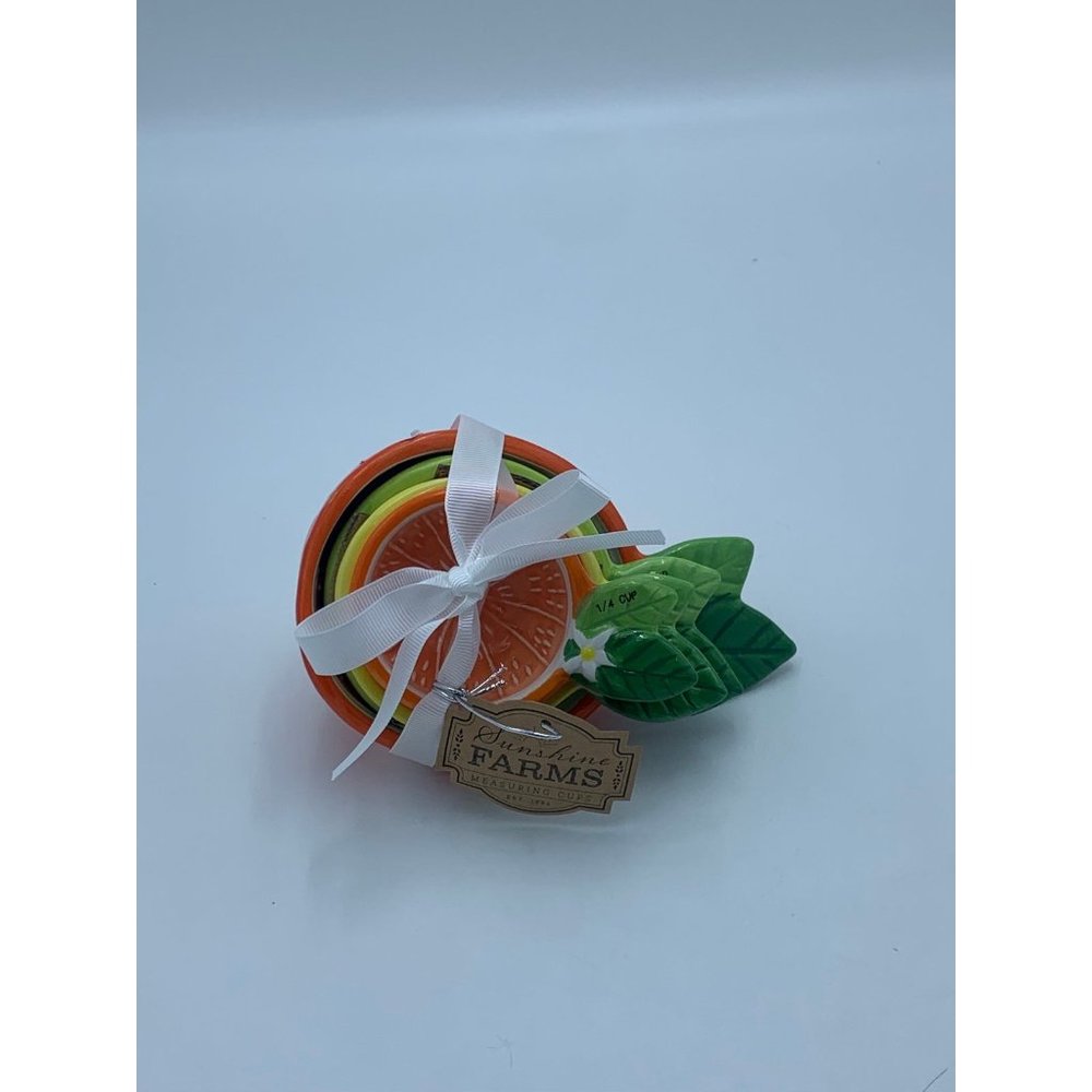10 Strawberry Street Ceramic Citrus Fruit Measuring Cups